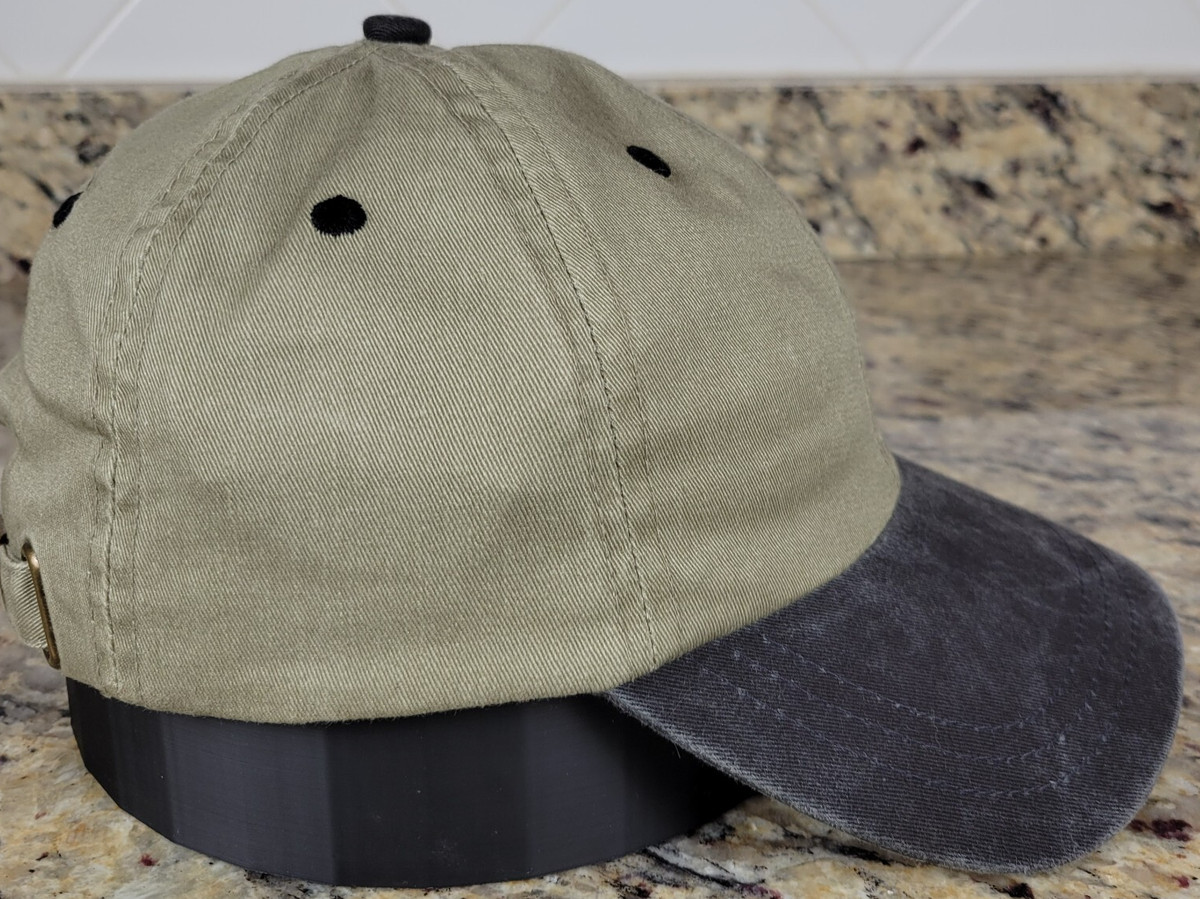 KP Brand Buckback Baseball Cap Hat No brand Light Olive with Black Bill View 2