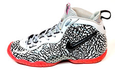 Nike Foamposite Pro GS Size 5Y Pink Elephant Print Grey Black 644792-002