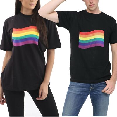 Maglietta Donna Pride Con Cuori Arcobaleno - Gay LGBT A Maniche Corte - Tessuto Morbido - Taglie S-XXL