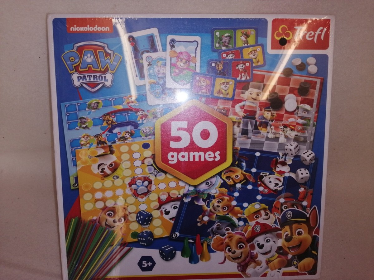 Paw Patrol 50 Classic Games Trefl Board Games NEW SEALED