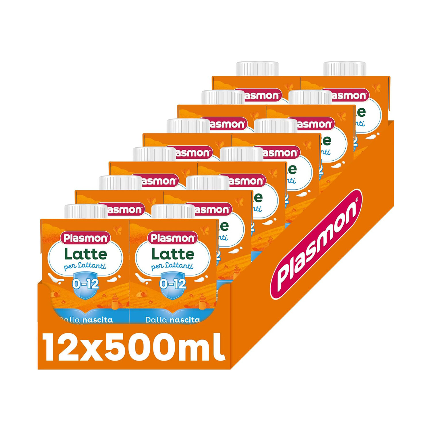 Latte Plasmon Stage 0-12 ml. 500 CF. 12 PZ PLASMON - X45018 GIODICART