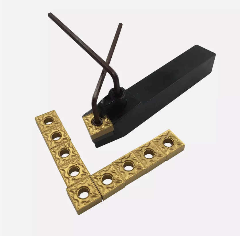 MSBNR1616H12 Turning Tool Holder with 10PCS SNMG120404-MA Carbide Inserts for External Turning