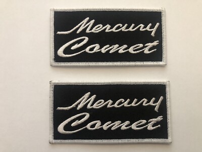 Mercury Racing Patch MERCURY COMET BLACK WHITE SEW/IRON ON PATCH NHRA HOT ROD NASCAR | eBay