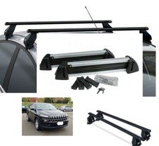 BARRE PORTATUTTO JEEP CHEROKEE ANNO 2017 NO RAILS+PORTASCI 4 PAIA ALLUMINIO 2 SE