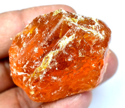 93.50 CT Natürlich Baltisch Karamellbonbon Ei Eigelb Bernstein Facettiert Grobem