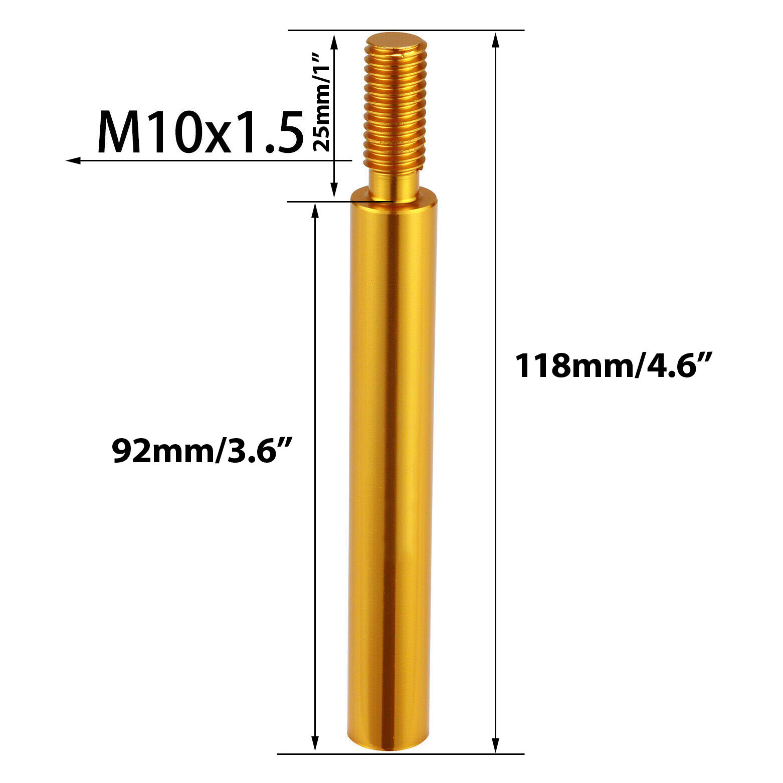 M10x1.5 Shift Knob Extension for Gear Shifter Lever 4.6" 12cm Extender FOR Honda eBay