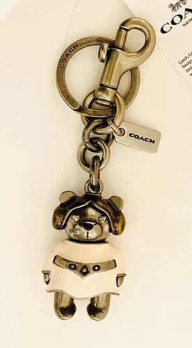 STAR WARS X COACH Disney “Princess Leia Bear” Bag Charm Keychain #F78815 / NWT