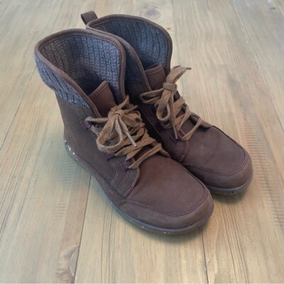 Chaco Barbary Mahogany Boots Women s Size 6.5 Leather Fall Lace Up