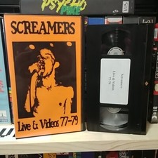 The Screamers Live  Videos 77-79 VHS Punk Rock No Wave