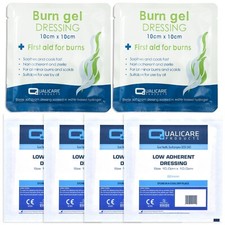 BURN KIT Gel Hydrogel Scald Treatment Non Adherent Sterile First Aid Emergency