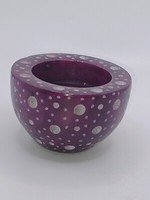 Teelichthalter Speckstein Lila 6 Cm KerzenstäNder