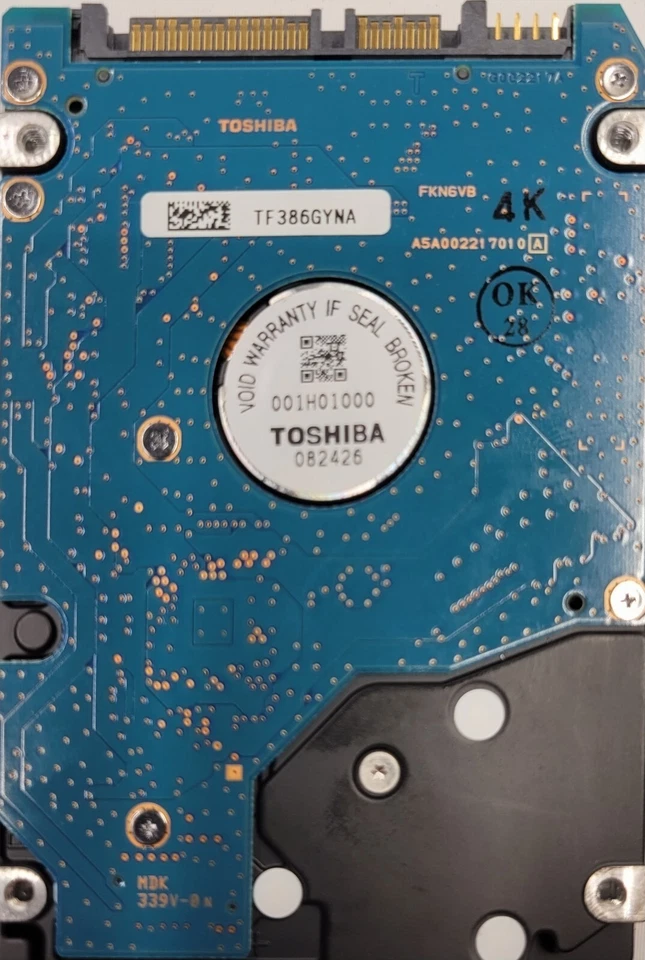 Toshiba MK8052GSX 80GB Internal SATA 5400RPM 2.5" (HDD2H05) HDD - Image 3 of 4