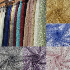 Pearl Sequined Fabric Embroidery Fabric Clothing Adjuvant Pearl Mesh DIY