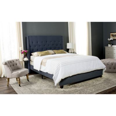 SAFAVIEH Winslet Bed | Navy | Full |