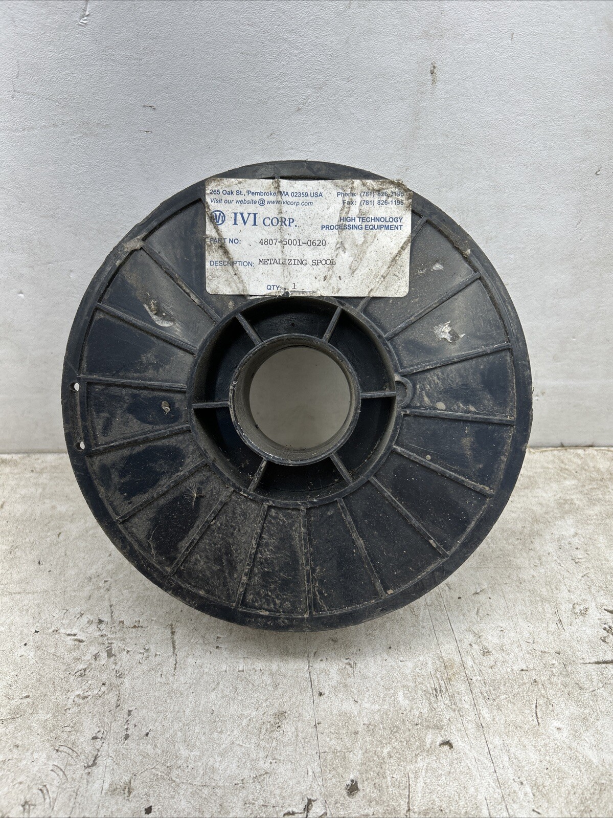 IVI Corp. High Vacuum Metalizing Spool 4807-5001-0620 (New Old Stock)