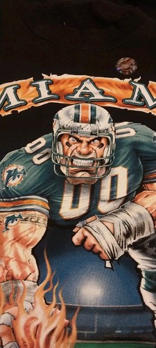 Miami Dolphins sweatshirt sweater XL NEW w/ tags 90s Deadstock Vintage Sweater - Picture 8 of 10