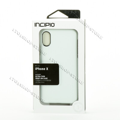 Incipio Feather Slim Hard Case Snap Cover For iPhone X iPhone XS - Glossy White