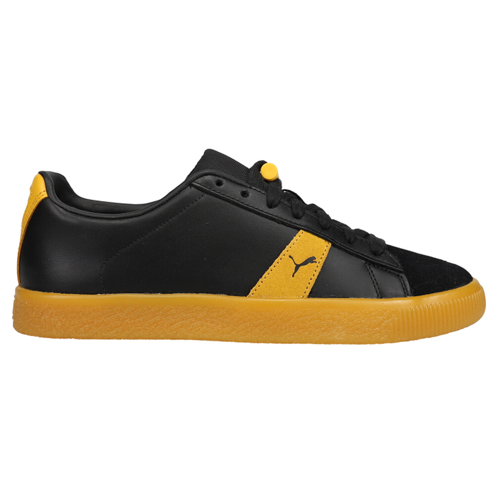 Puma Clyde Hacked X Distinct Life Lace Up  Mens Black Sneakers Casual Shoes 3822