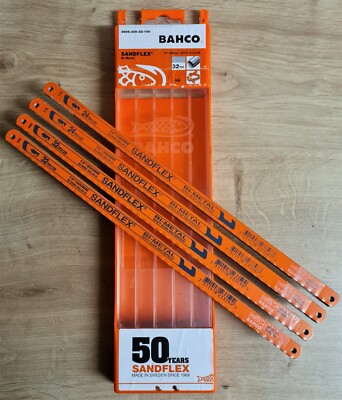 40 x Bahco 12'' (300 mm) Bi-Metall Sandflex Bügelsägeblätter 20 x 24tpi & 20 x 32tpi