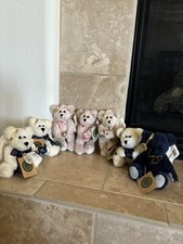 Boyds Bears Lot/7 PLUSH CHRISTMAS ORNAMENTS 7  Angel Bears     W/Tags    