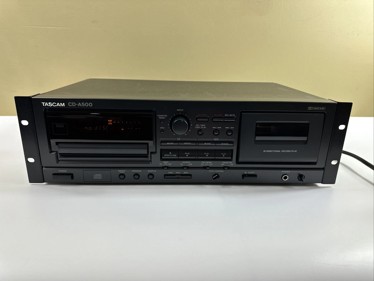 TASCAM CD-A500 Teac Professional CD Player Cassette Deck Combo