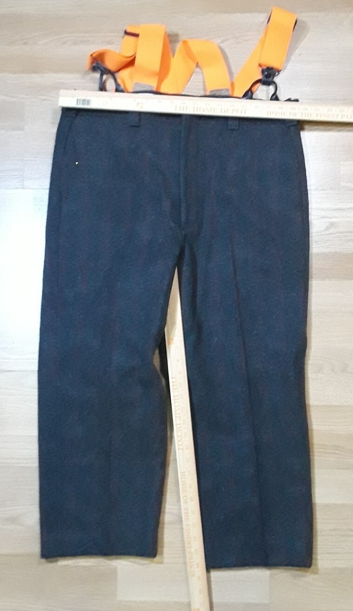 Vintage 1990s L.L. Bean Mens Wool Logger Pants Thick Relaxed