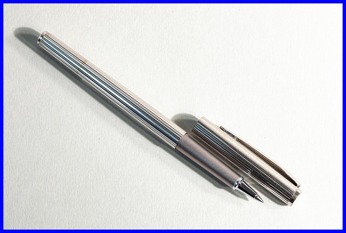 MONTBLANC モンブラン noblesse ヴィンテージボールペン Vintage MONTBLANC NOBLESSE Rollerball Pen in PLATINUM finished