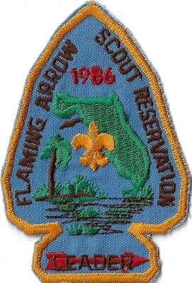 Gulf Ridge Council 1986 Flaming Arrow Scout Reservation Leader YOR Bdr. [MX-1081