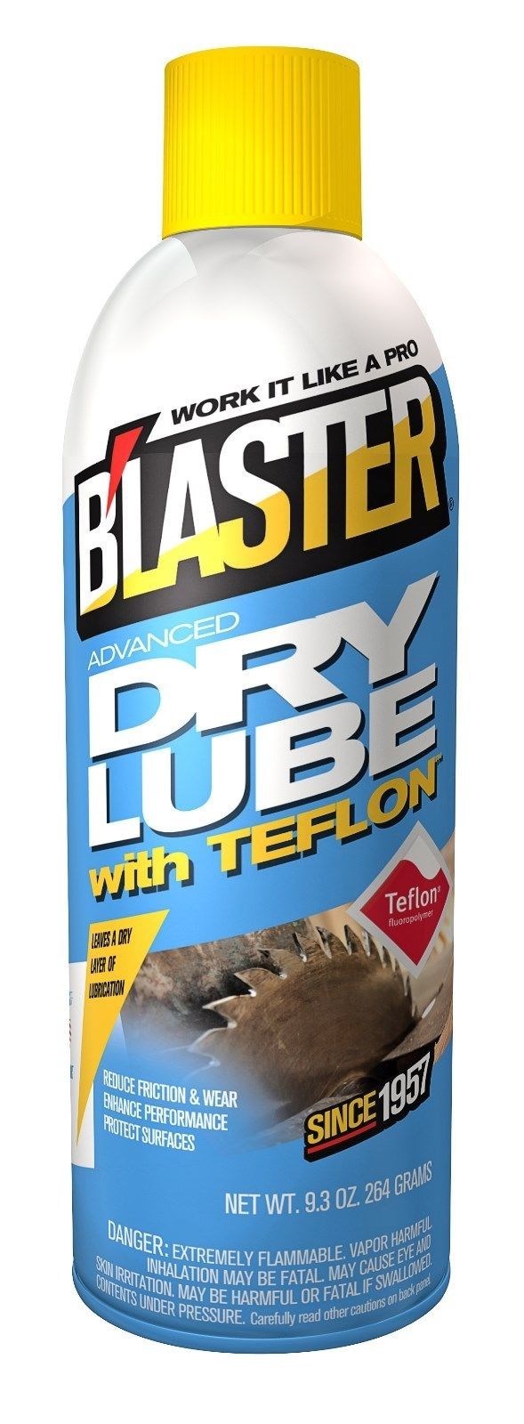 BLASTER aDvAnCed DRY LUBE spraY LUBRICANT with Teflon Lube LOCKs B