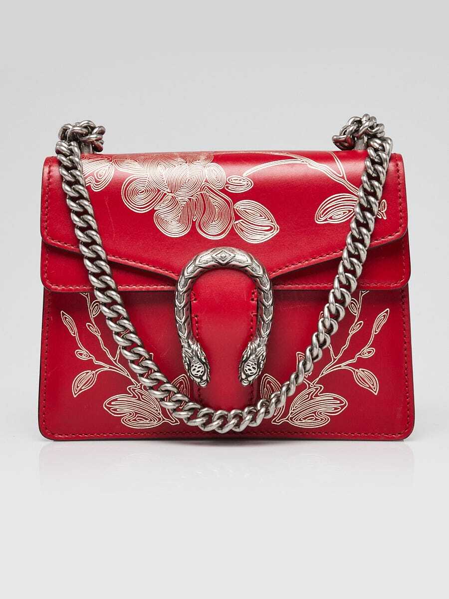 Gucci Red Leather Chinese New Year Mini Dionysus Shoulder Bag | eBay