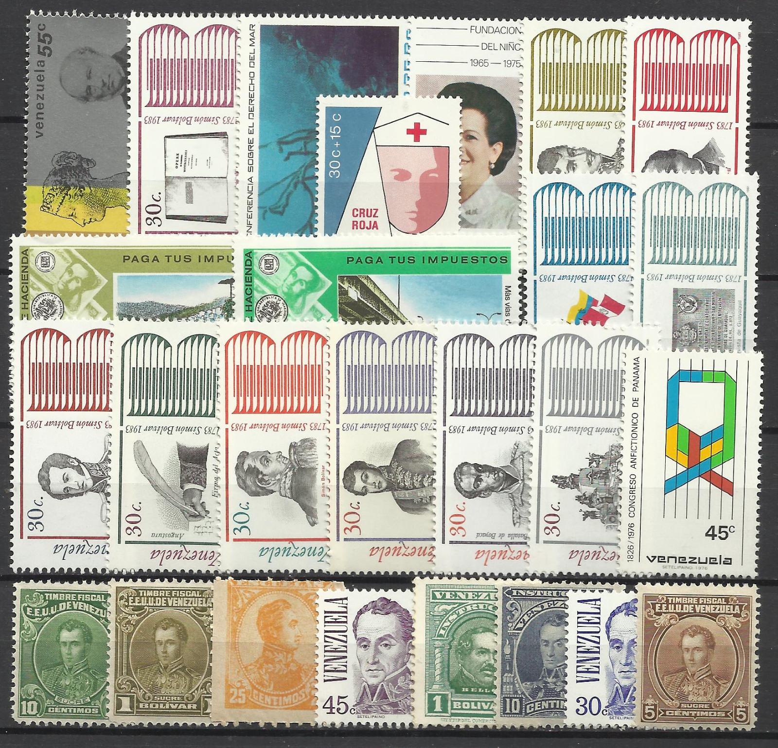 VENEZUELA STAMP COLLECTION PACKET of 25 DIFFERENT Stamps NICE SELECTION