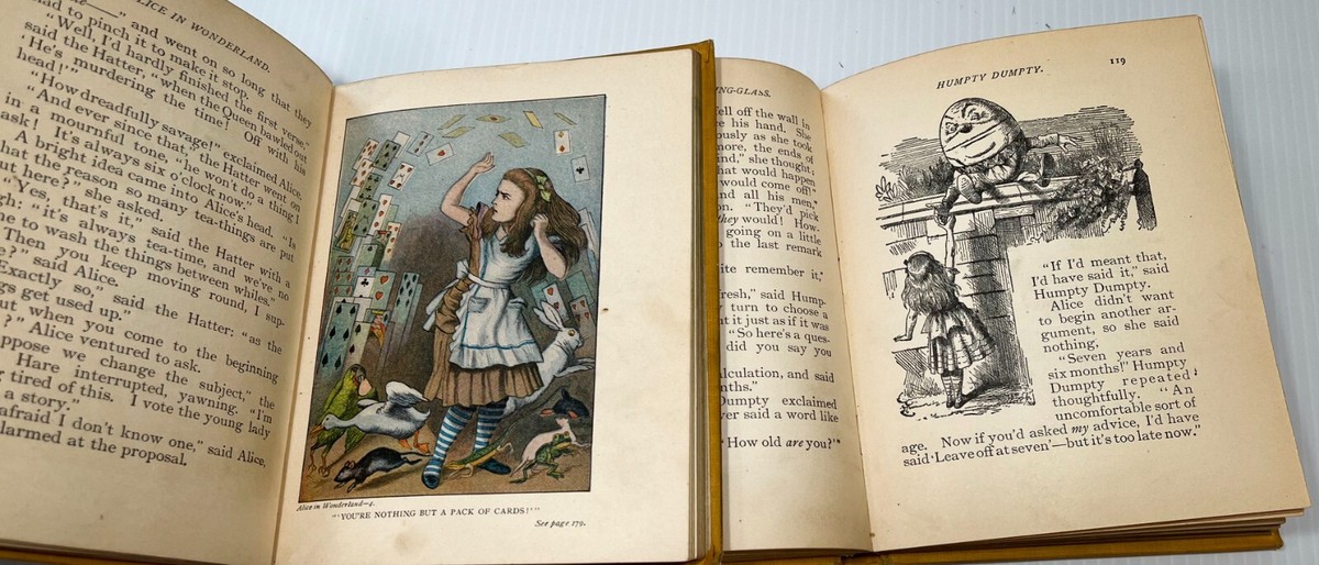 1897~ Alice in Wonderland Set, by Lewis Carroll, Beautiful! | eBay