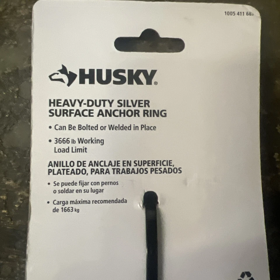 Husky Surface Anchor Ring 3 3/8” 3666 Lb Working Load Heavy Duty - - Image 4 of 4