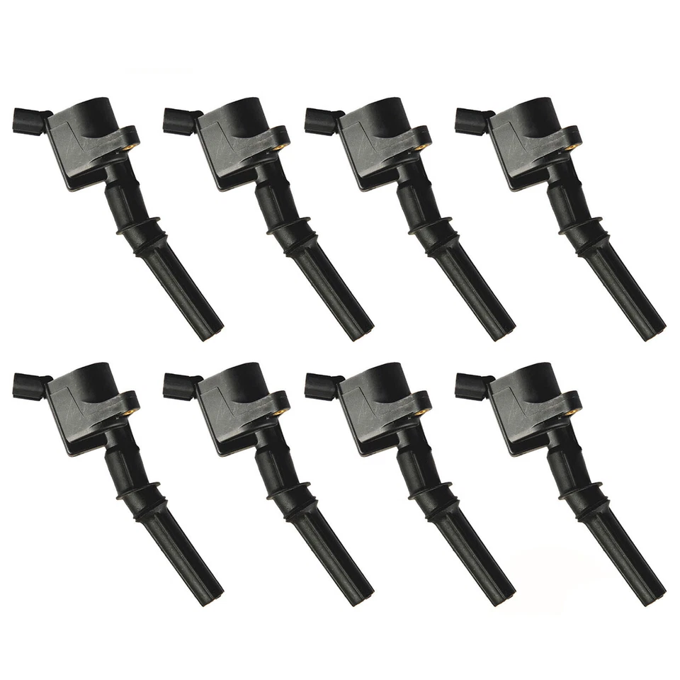 For Ford E F 150 250 FD503 8 Ignition Coil & 8 BOSCH Platinum Spark Plug Set - Image 2 of 4