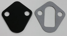 Bb Ford 429 460 Black Fuel Pump Block Off Plate With Gasket Big Block Ford