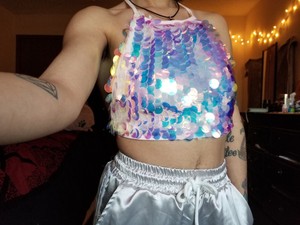 sequin halter top forever 21