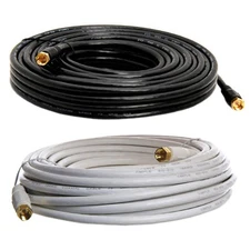38 ft RG59 Coaxial Cable Gold Plated Connector Digital Satellite AV TV VCR BU-26