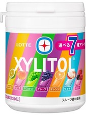 LOTTE XYLITOL Gum 7 Types Assorted Bottle 133g From Japan Bundle OK