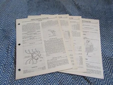 1970 CADILLAC CHEVROLET 4 6 V8 FACTORY TUNE UP SPECIFICS SPEC MANUAL SHEETS SET