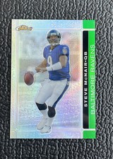 🔥STEVE MCNAIR 2007 TOPPS FINEST GREEN REFRACTOR #'D 10/199!🔥TITANS!