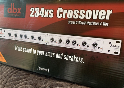 DBX 234 XS Stereo 2/3/4 Wege Frequenzweiche 1 HE für Soundsystem.