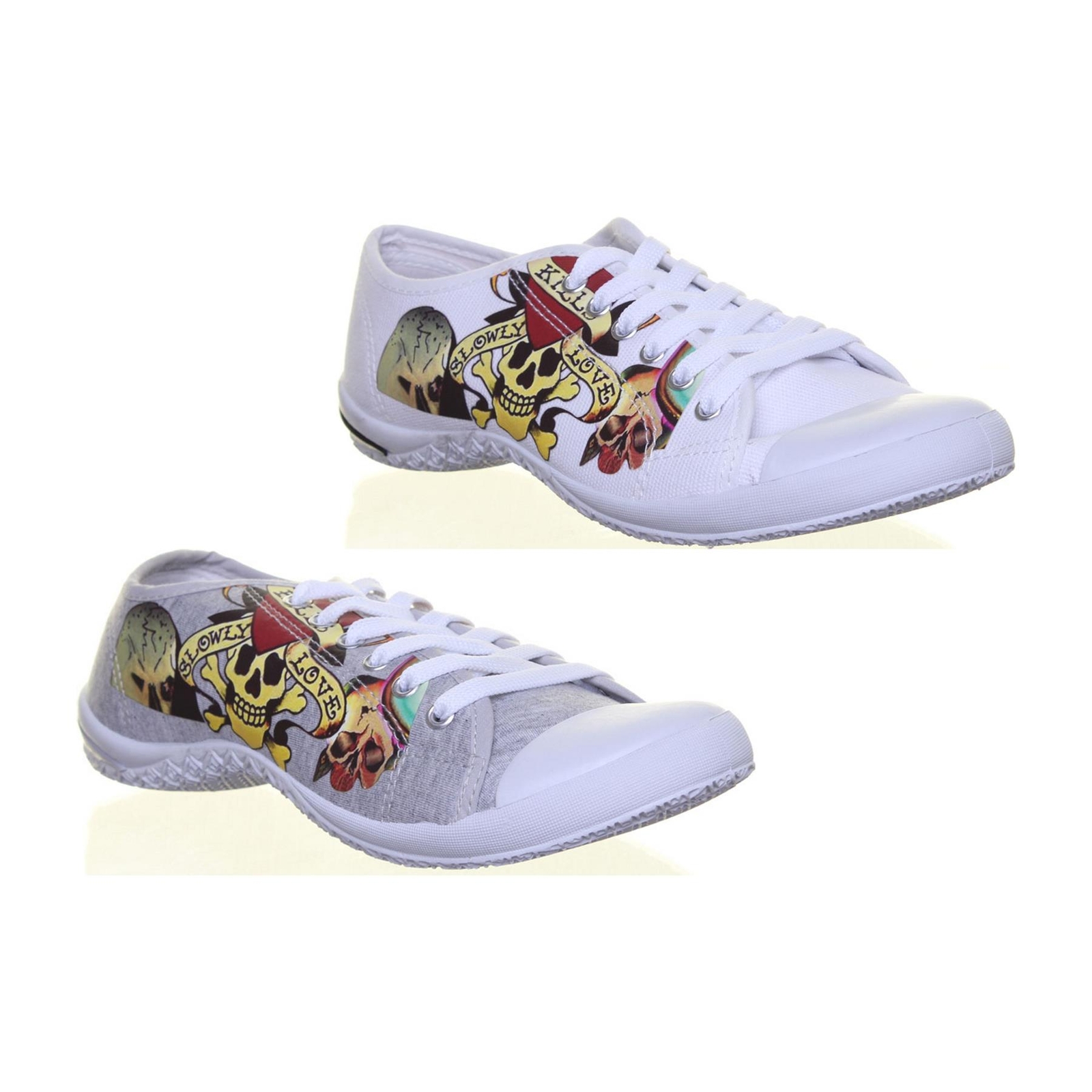 Художественная татуировка-Кроссовки Damen Frauen Schnrung на холсте в Wei Gre Великобритания 2 8 4890₽