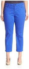 NYDJ women's Audrey Twill ankle Jeans - plus size 24W - Bluebell Blue