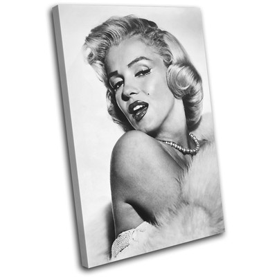 Marylin Monroe Iconic Celebrities SINGLE Leinwand Wand Kunst Bild drucken