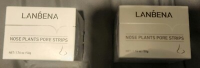 Lanbena Nose Plants Pore Strips Set of 2 boxes 1.76 oz NIB