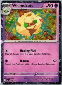Whimsicott 019 Mega Evolution Black Star Promo Cosmos Holo