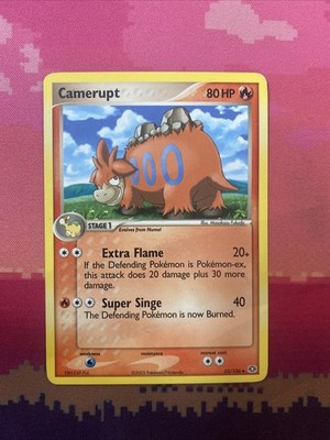 Pokemon Karte Camerupt EX Smaragd Uncommon 23/106 Near Mint