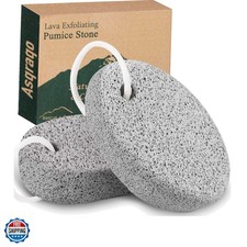 2PCS Natural Pumice Stone, Lava Pedicure Tools Hard Skin Callus Remover for F...
