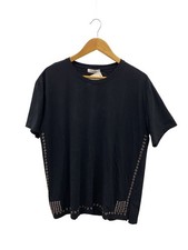 Womens Valentino VALENTINO Studs T Shirt XL Cotton BLK MV0MG08L474