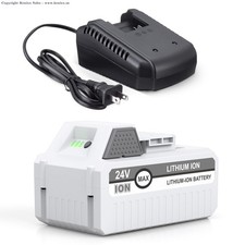 7500mAh 24VBAT-LTE Lithium-iON Battery Fast Charger for Snow Joe 24V Cordless...